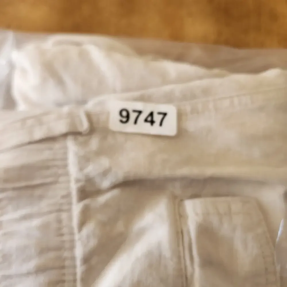 Roundtree & Yorke Cargo Linen Blend Pants Men's 38x30 (36x28.5) Tan Coastal Boho